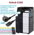 konica, minolta, bizhub, c250i, multifunktions-farbkopierer, netzwerkdrucker, scanner